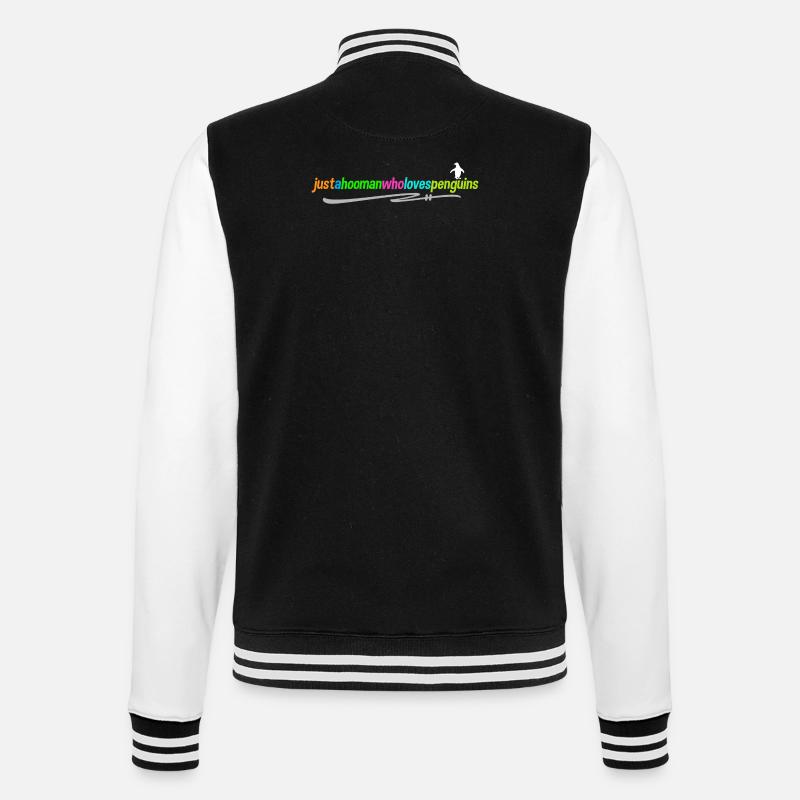 Antarktis Pinguin Statement Vogel Tier Seevogel - College-Sweatjacke - Schwarz/Weiß