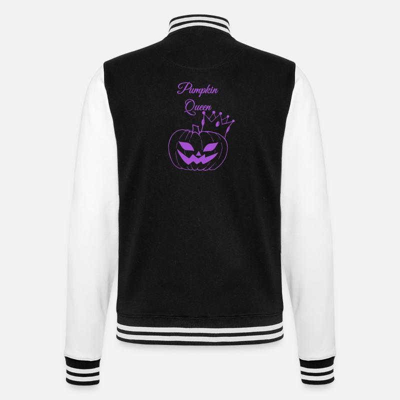 Conception de la reine des citrouilles - Veste Teddy - noir/blanc