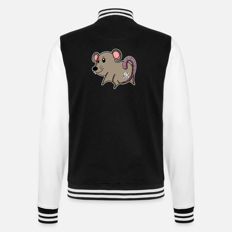Mouse Ass - Mouse Butt - Veste Teddy - noir/blanc