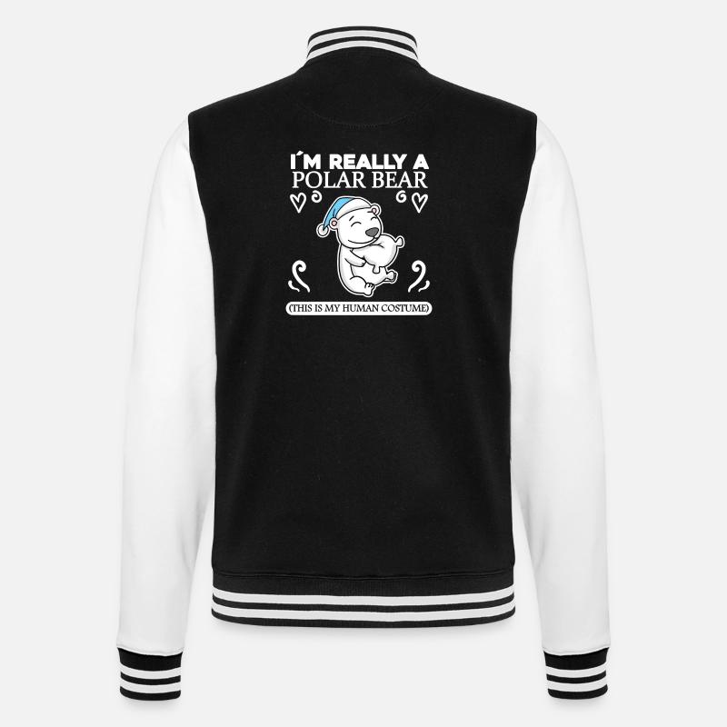 Eisbär - College-Sweatjacke - Schwarz/Weiß