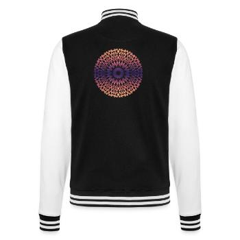 Mandala - College Sweat Jacket - black/white - Back - Marisol (170cm)