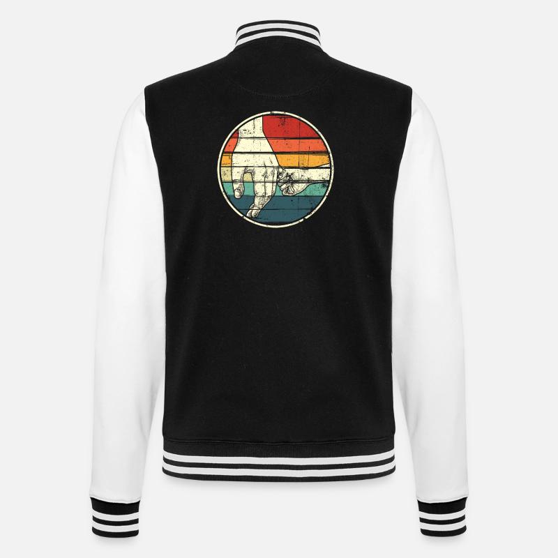 Holding Hands Rainbow Circle - College Sweat Jacket - black/white