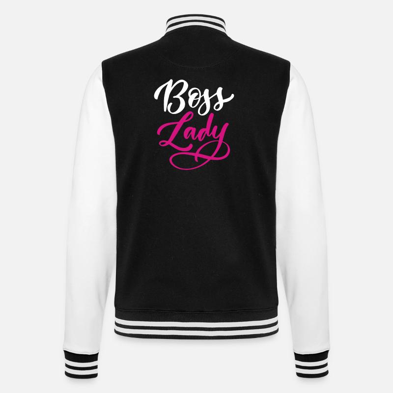 Lady  - College Sweat Jacket - black/white