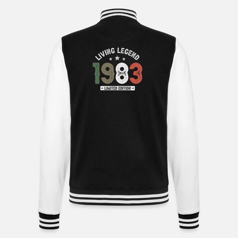 Living Legend 1983 Édition Limitée - Veste Teddy - noir/blanc