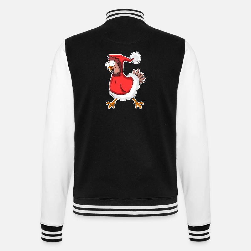Poulet de Noël - Veste Teddy - noir/blanc