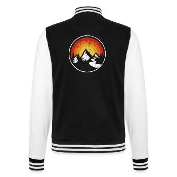Sunset Summit Trail - College Sweat Jacket - black/white - Back - Marisol (170cm)