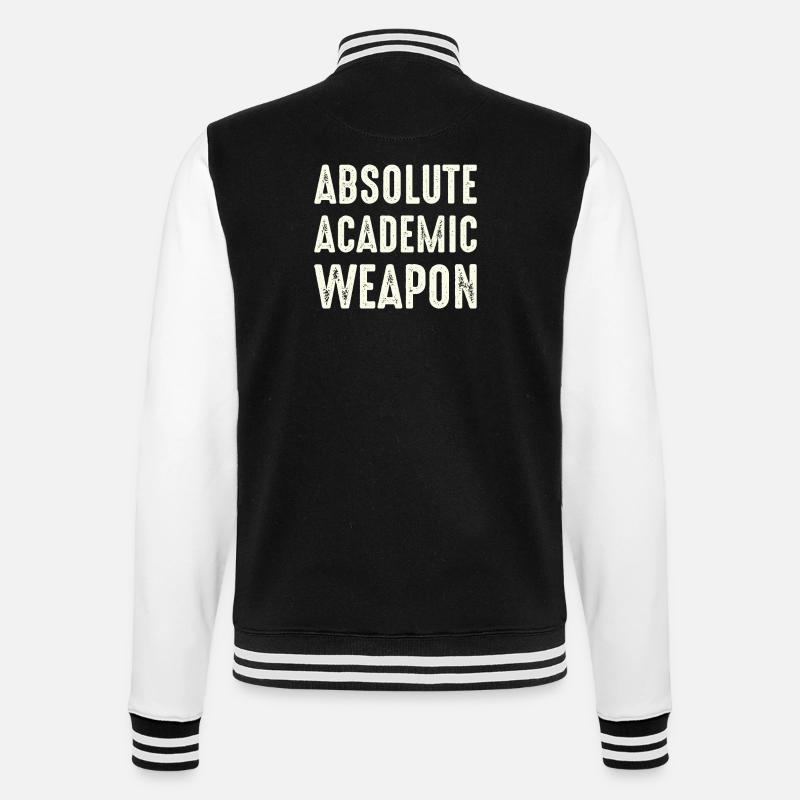 Studenten Absolute Academic Weapon - College-Sweatjacke - Schwarz/Weiß