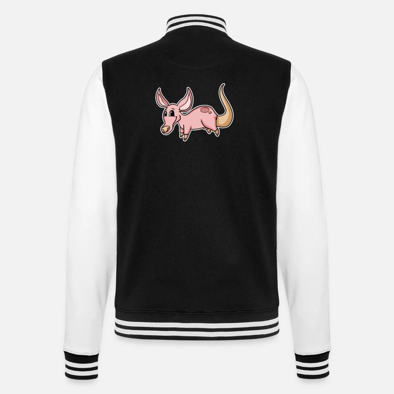 Oryctérope - Veste Teddy - noir/blanc