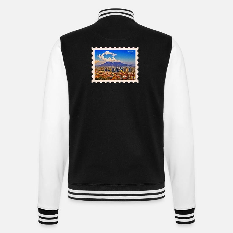 Silhouette de Naples Vesuvio - Veste Teddy - noir/blanc