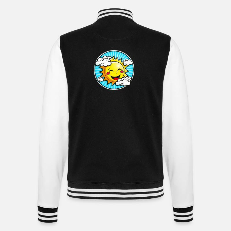 Happy Sun - College-Sweatjacke - Schwarz/Weiß