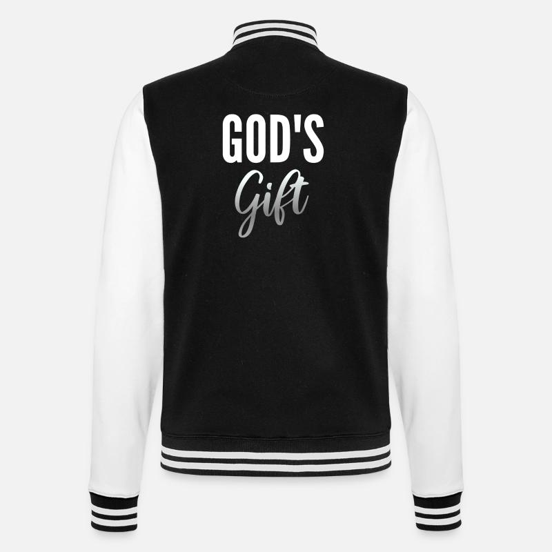 Geschenk Gottes - College-Sweatjacke - Schwarz/Weiß