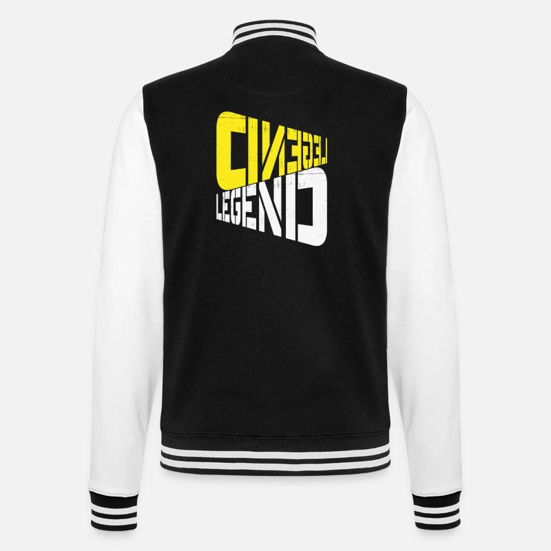 LEGEND - College Sweat Jacket - black/white