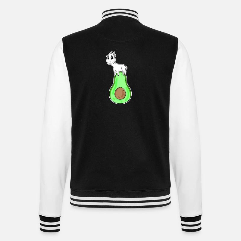 Chèvre sur avocat - Veste Teddy - noir/blanc