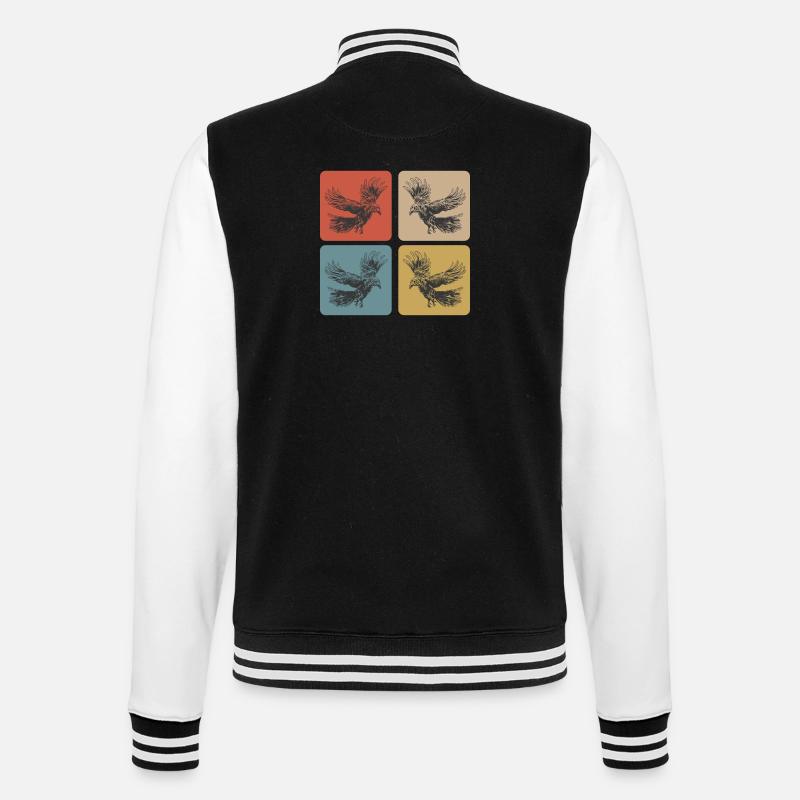 Raben Design - College-Sweatjacke - Schwarz/Weiß
