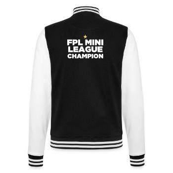 FPL League Champion (1 Star) - College Sweat Jacket - black/white - Back - Marisol (170cm)
