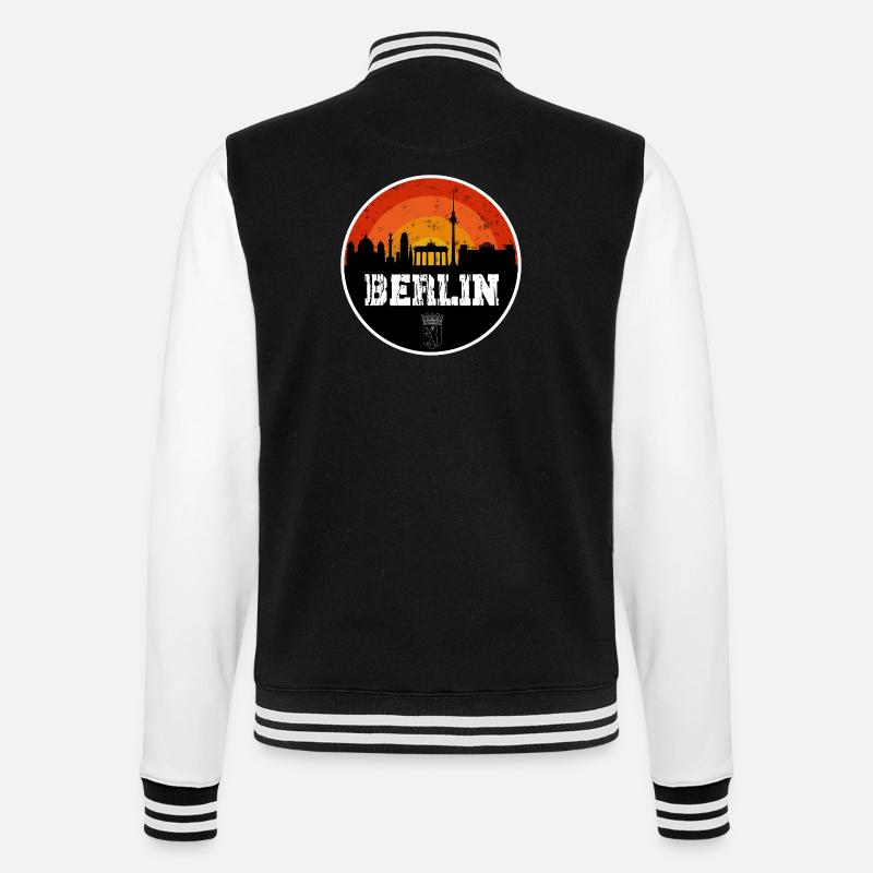 Berlin Skyline Original - Veste Teddy - noir/blanc
