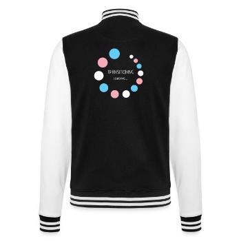 Pride Month - Übergang... Laden - College-Sweatjacke - Schwarz/Weiß - Hinten - Marisol (170cm)