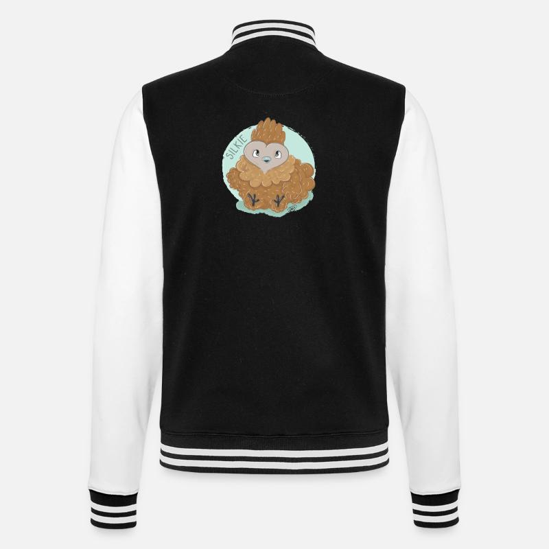 Boulettes de poulet en soie - Veste Teddy - noir/blanc