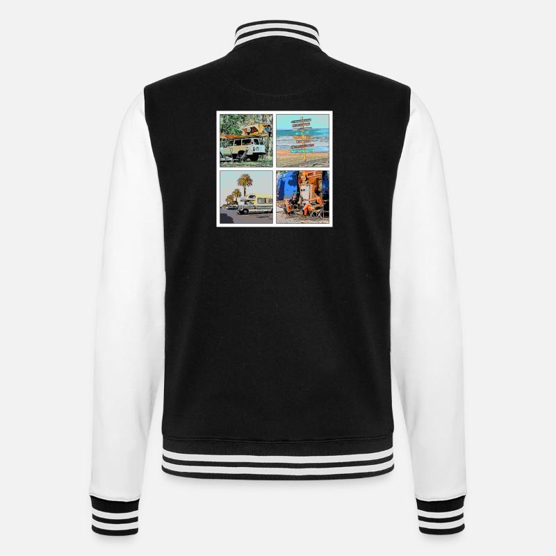 CAMPING - Veste Teddy - noir/blanc