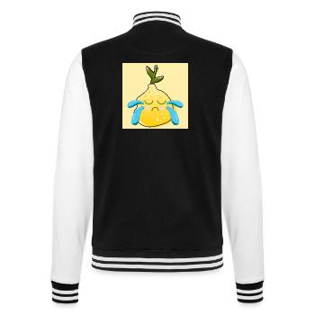 Traurige Zitrone COMIC WEINEN LIMONE SOMMER ESSEN - College-Sweatjacke - Schwarz/Weiß - Hinten - Marisol (170cm)