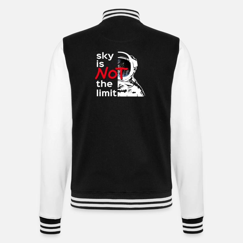sky is Not the limit white - College-Sweatjacke - Schwarz/Weiß