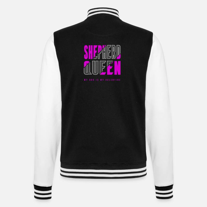 Shepherd Königin - College-Sweatjacke - Schwarz/Weiß