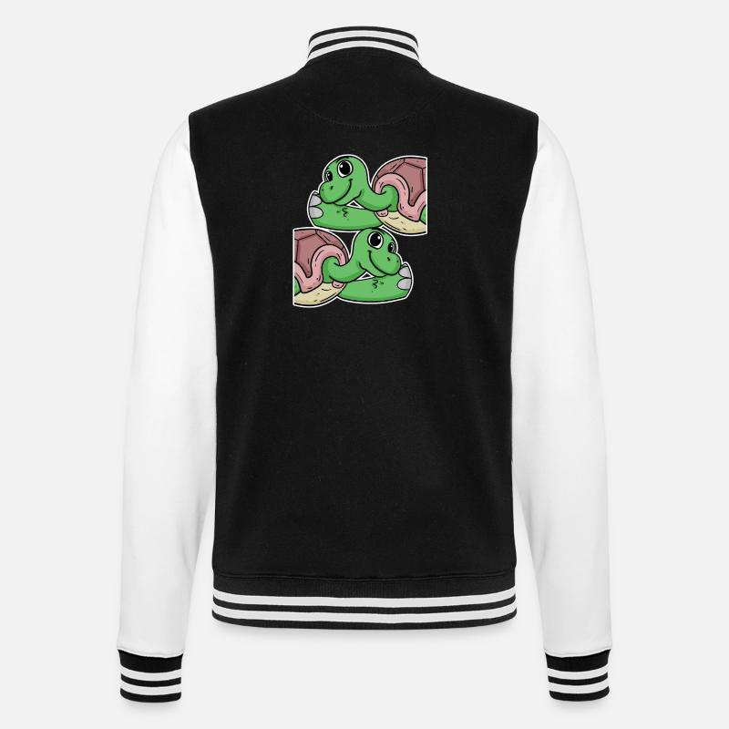 Turtle Turtles - College Sweat Jacket - black/white