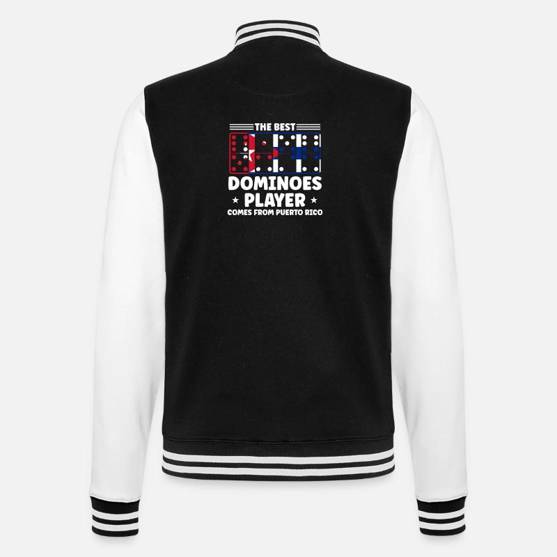 Conception de domino - Veste Teddy - noir/blanc