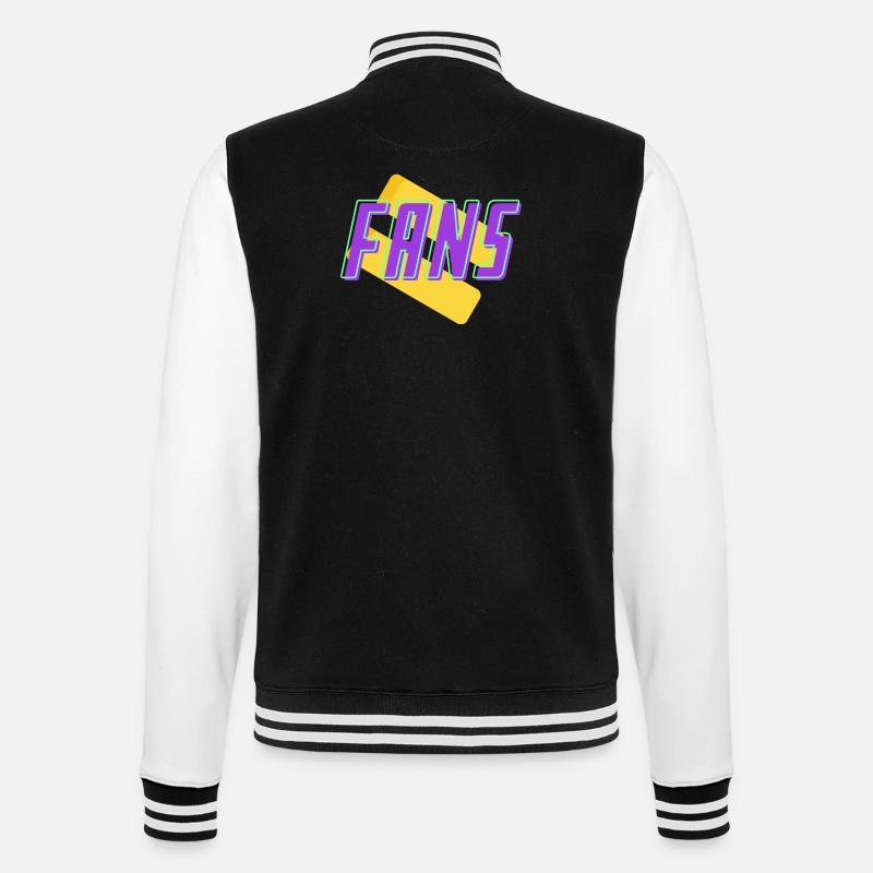fans - Veste Teddy - noir/blanc