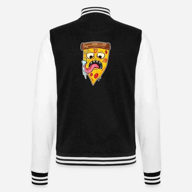 Monstre de pizza - Veste Teddy - noir/blanc