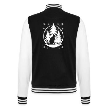 Kitty - College Sweat Jacket - black/white - Back - Marisol (170cm)