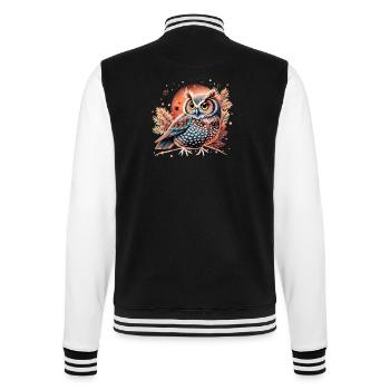 hibou_ chouette mignon - Veste Teddy - noir/blanc - Dos - Marisol (170cm)