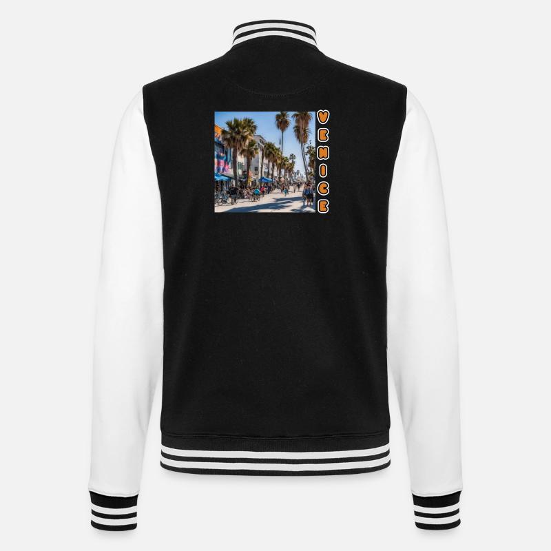 VENICE BEACH - College-Sweatjacke - Schwarz/Weiß