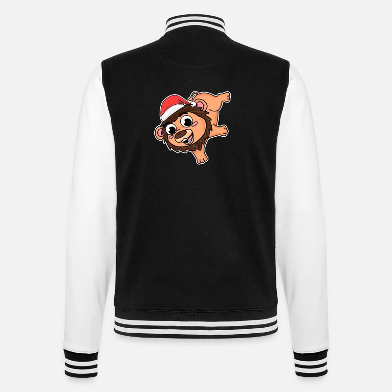 Leo Christmas - College Sweat Jacket - black/white
