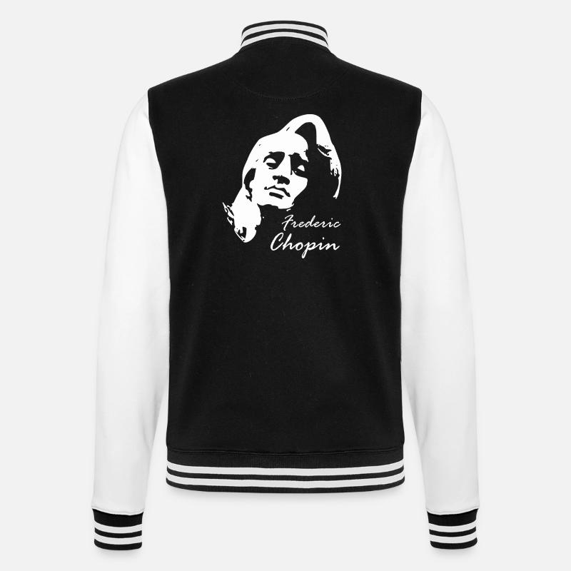 Chopin Frederic - College-Sweatjacke - Schwarz/Weiß