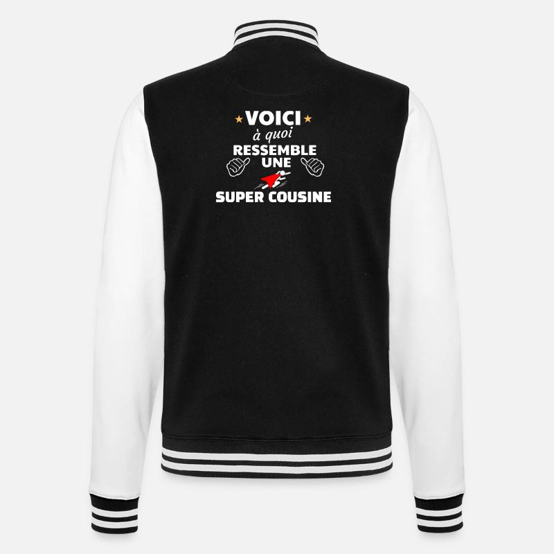 Expression de Fierté Fraternelle - Veste Teddy - noir/blanc