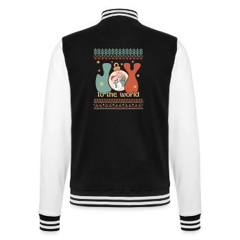 Ugly Christmas Sweater - College Sweat Jacket - black/white - Back - Marisol (170cm)