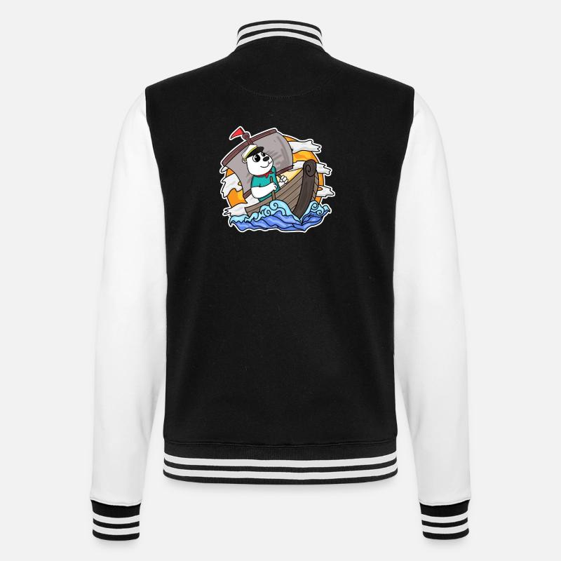 Capitaine Sailor Bear - Veste Teddy - noir/blanc