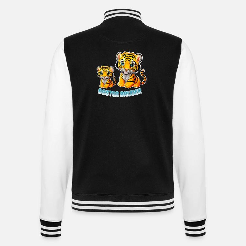 Bester Bruder - College-Sweatjacke - Schwarz/Weiß