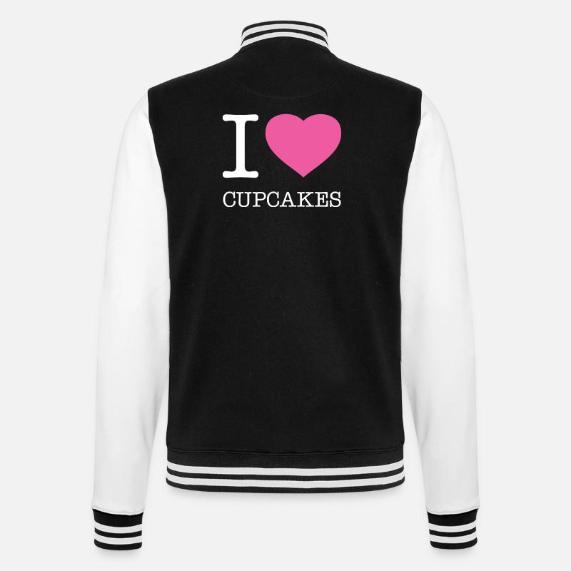 J’ADORE LES CUPCAKES - Veste Teddy - noir/blanc