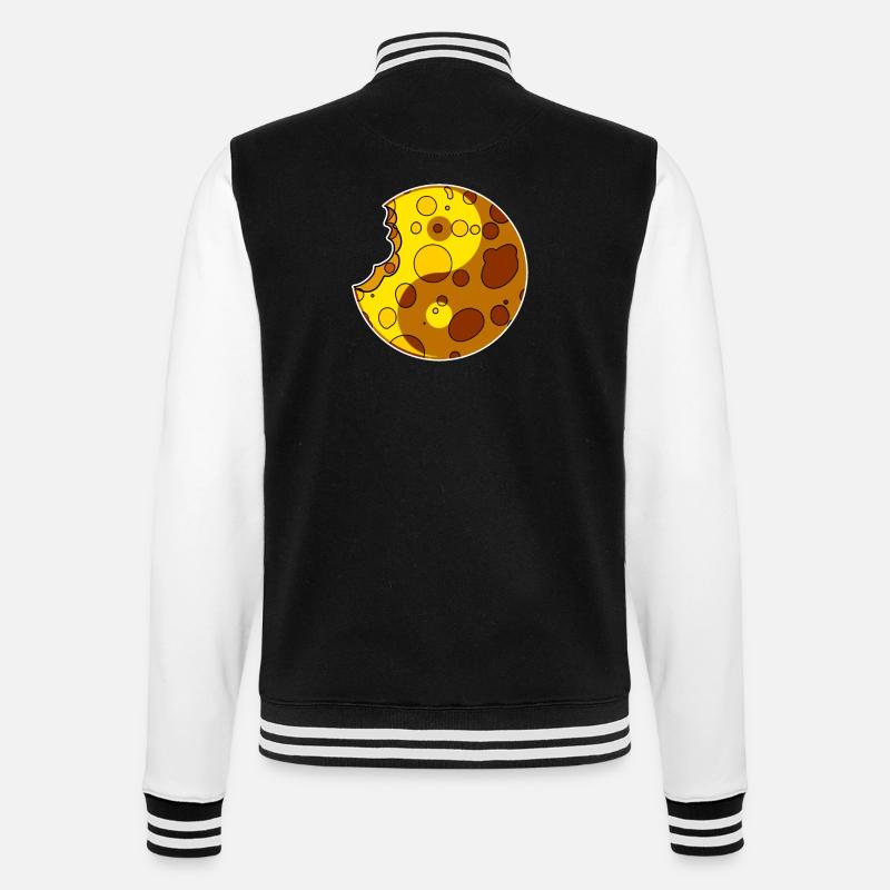 Cheese Yin Yang - College Sweat Jacket - black/white