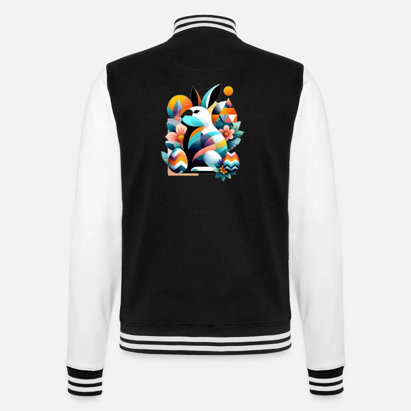 Modern Easter Graphics - College Sweat Jacket - black/white