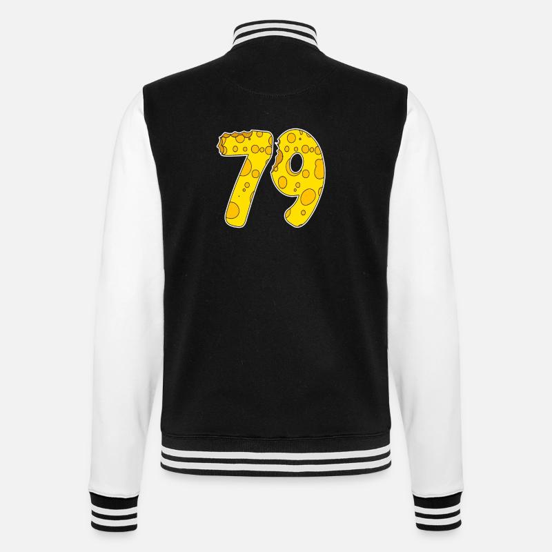 79 ans de Lustig Käse - Veste Teddy - noir/blanc