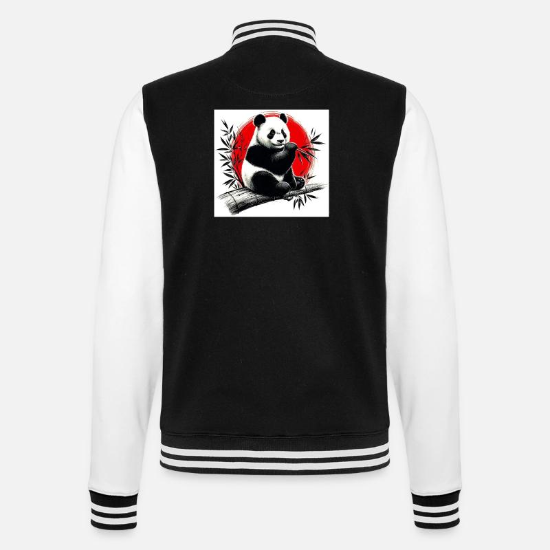 Panda - Veste Teddy - noir/blanc