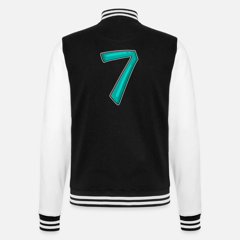 7 - Veste Teddy - noir/blanc