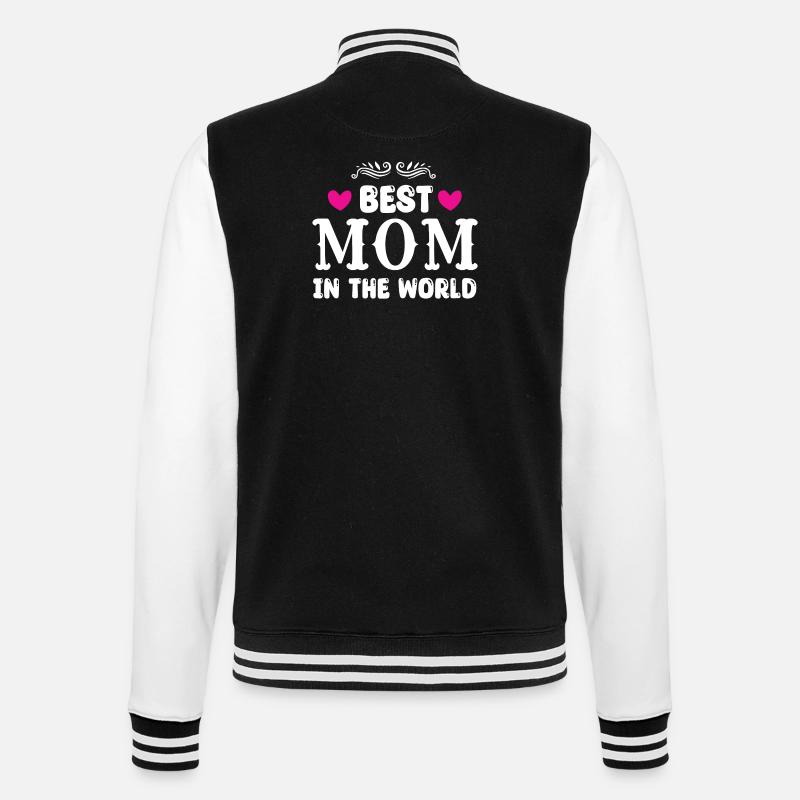 Beste Mama der Welt - College-Sweatjacke - Schwarz/Weiß