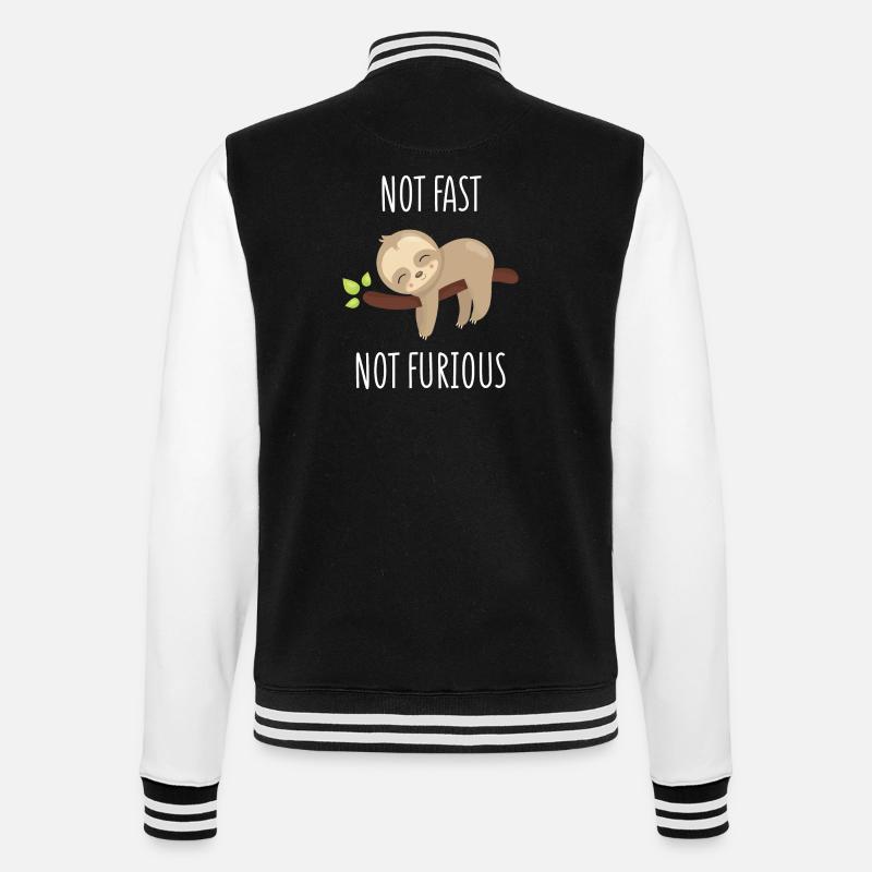 Pas rapide, pas furieux - Veste Teddy - noir/blanc