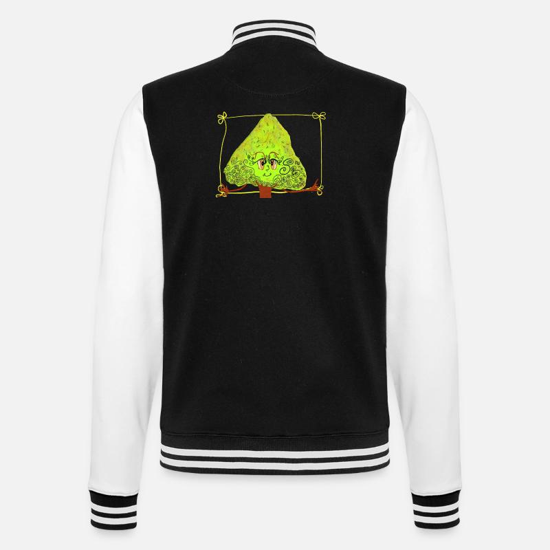 Fantastischer Baum mit Streuseln - College-Sweatjacke - Schwarz/Weiß