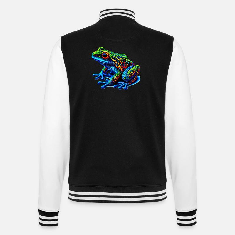 Frog - College Sweat Jacket - black/white