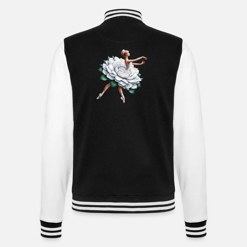 Danseuse de ballet avec tutu - Veste Teddy - noir/blanc